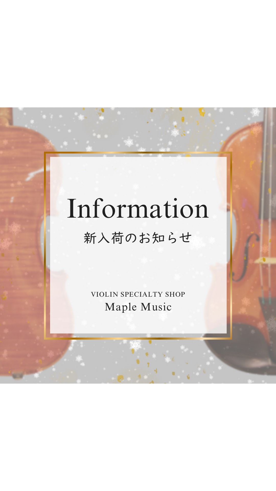 モダン イタリアン ヴァイオリン 入荷【Maple Music】