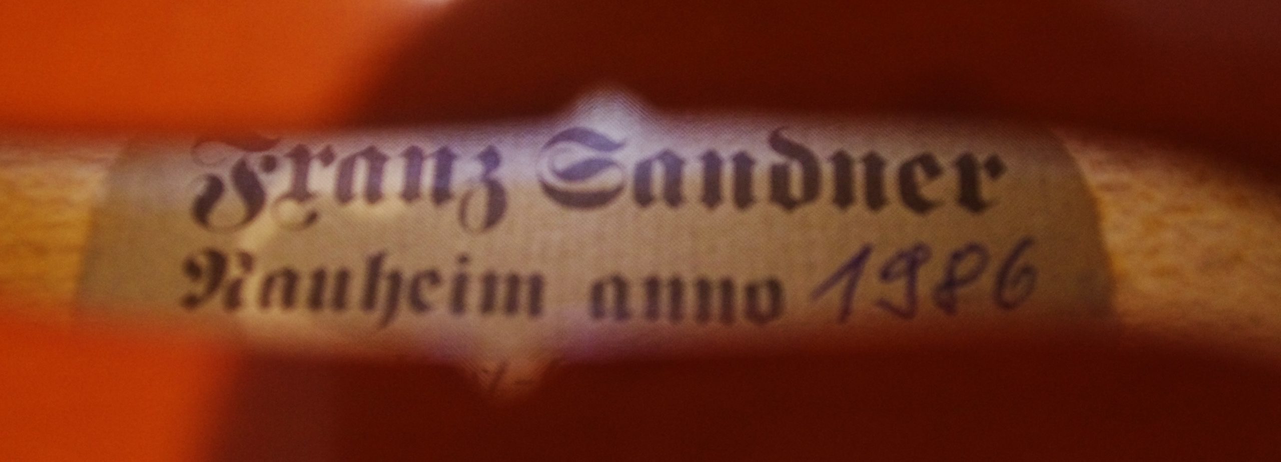 Franz Sandner Labeled (フランツ・ザンドナー ラベル) Workshop 1986 Va - 画像 (7)